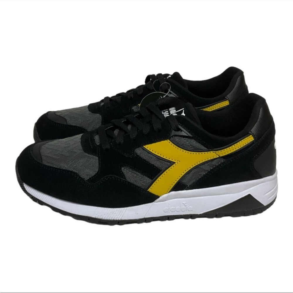 DIADORA Men's N9002 Lux 'Black Rich Gold' Sneaker Shoe  NEW